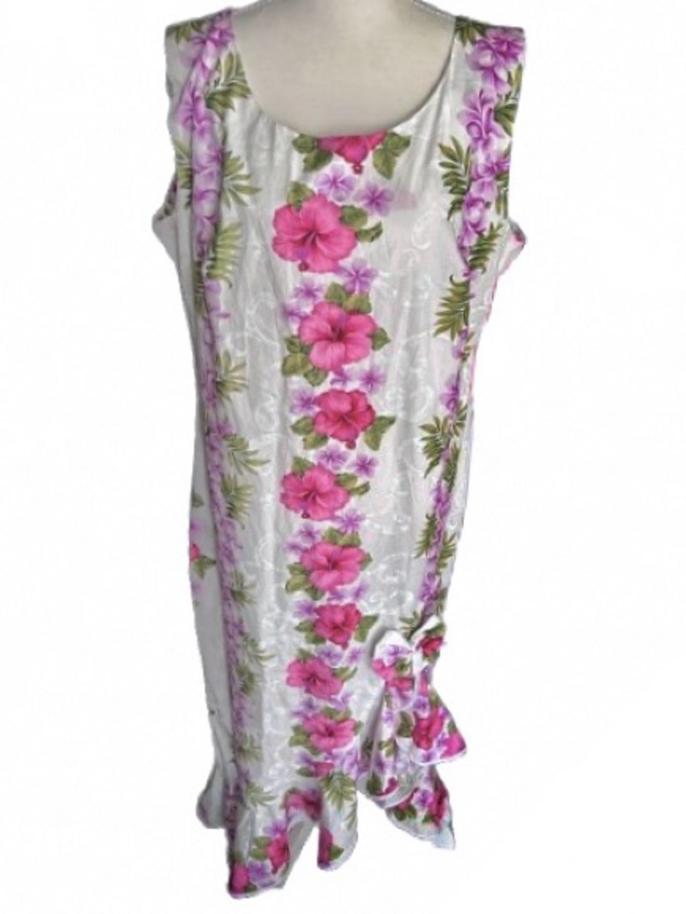 NWT 100% Cotton HO ALOHA Hawaiaan Dress Tropical Floral Plus 1X 2X Extra large